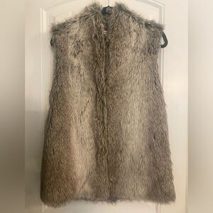 Heartloom faux fur vest